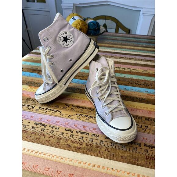 Converse W 5 M 3 Chuck Taylor All Star High Top Lilac Purple Special Edition Vtg - Picture 5 of 13